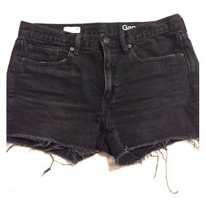 Gap black denim slim shorts